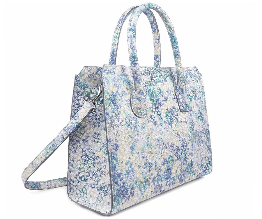 Highline 130 Suede Handbag in Watercolor Floral