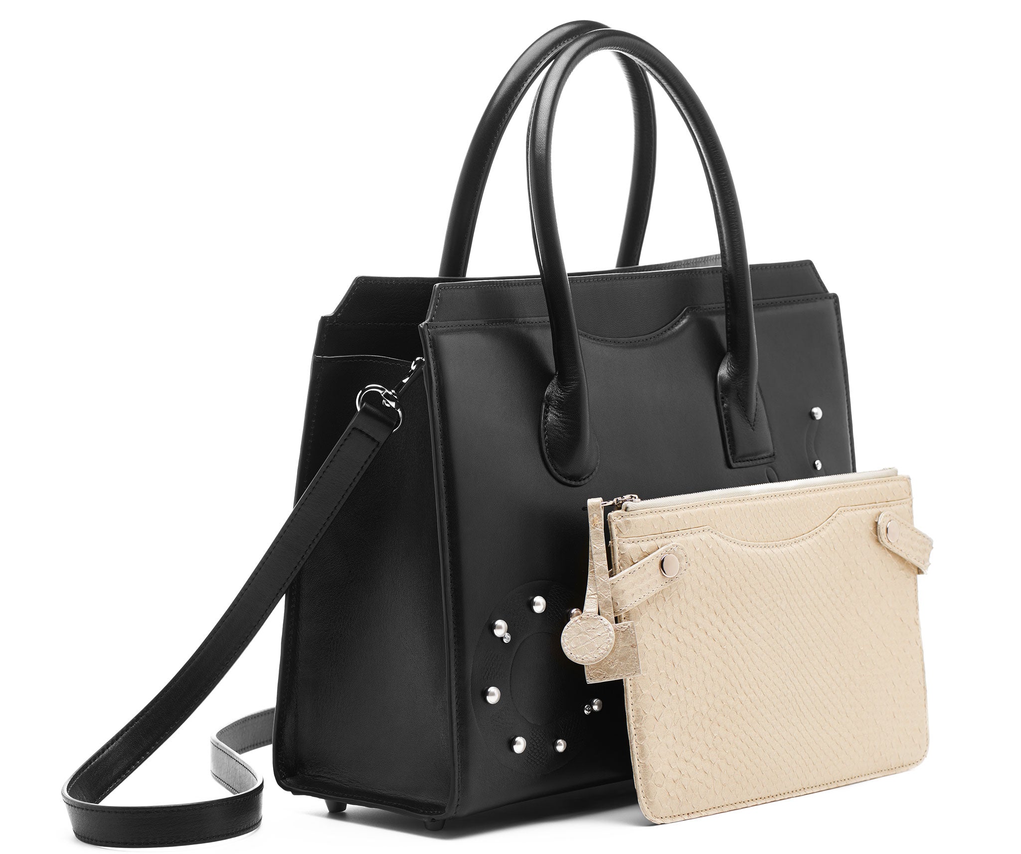 トートバッグ Castaner American Leather Co. Lenox Glove Triple Entry Leather Tote