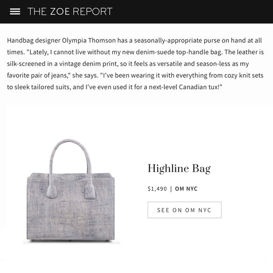 The Zoe Report: The Versatile Top-Handle