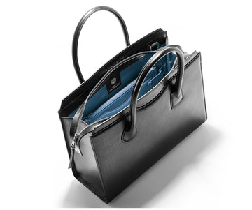 Highline 130 Smooth Calfskin Handbag - Black / Blue