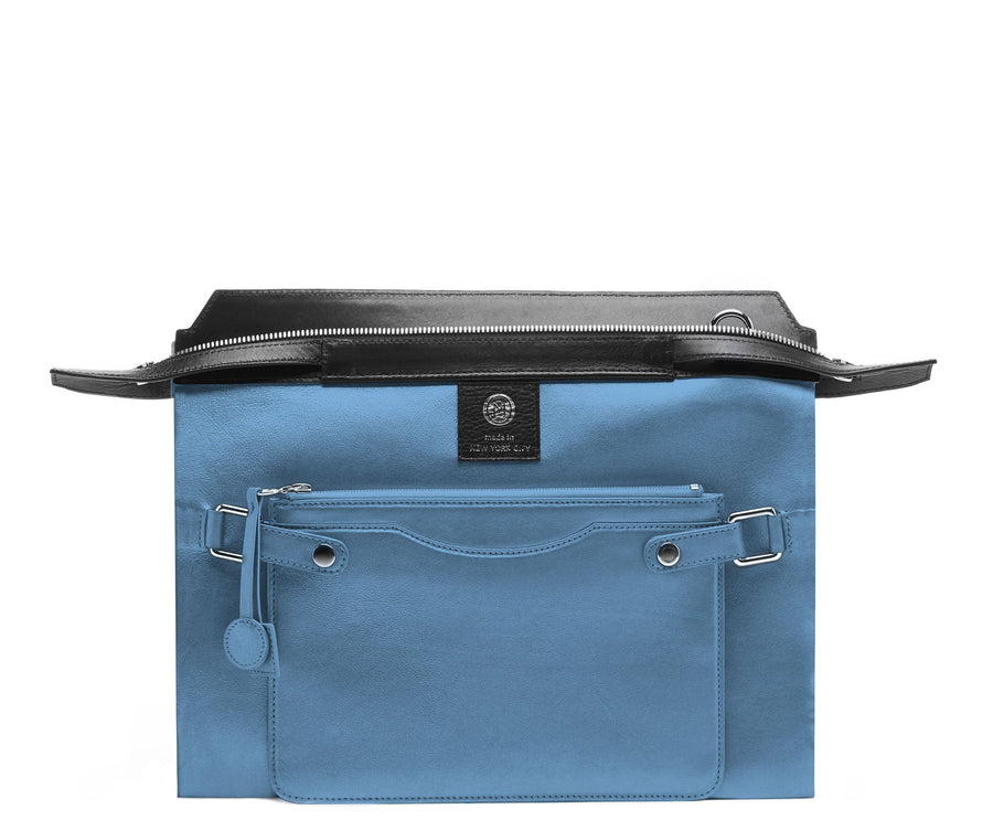 Highline 130 Smooth Calfskin Handbag with Hand-Stamped Logo